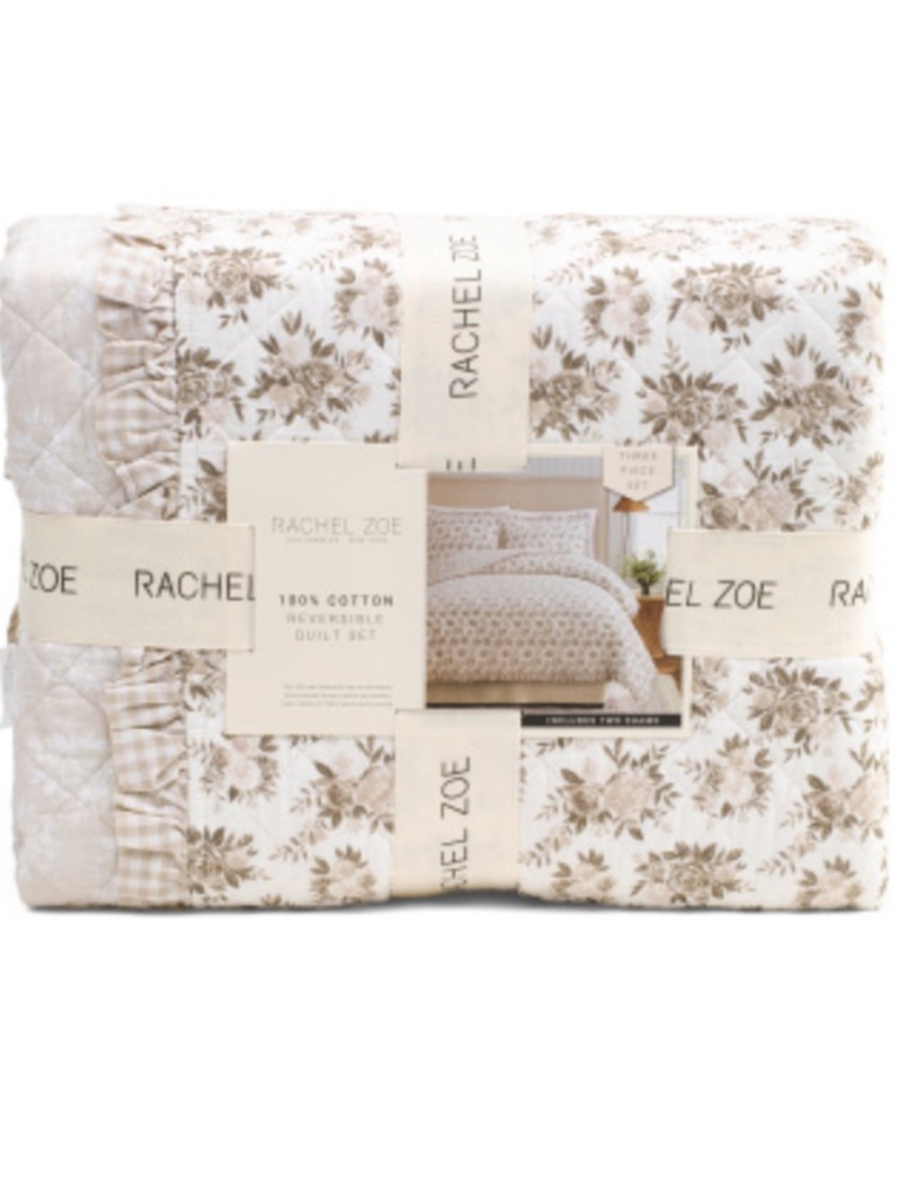 Rachel Zoe Floral Reversible Quilt Set
